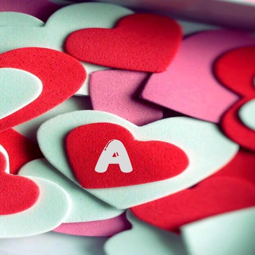 romantic stylish a letter dp