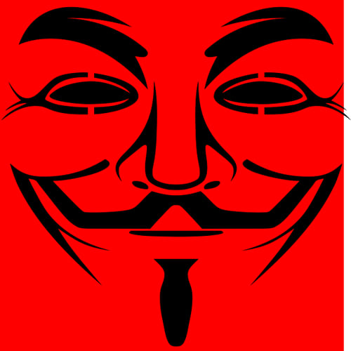 red anonymous guy
