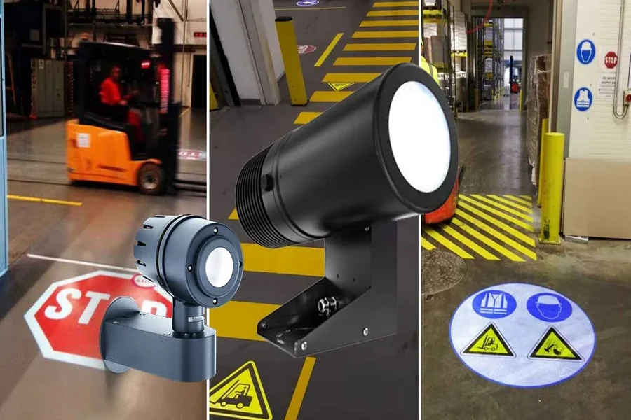 The Light of Safety: Why LED Gobo Projectors Are Replacing Traditional Warehouse Floor Signs 2 LED Gobo Projectors