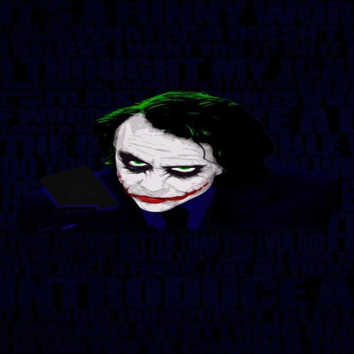 angry man in joker costume