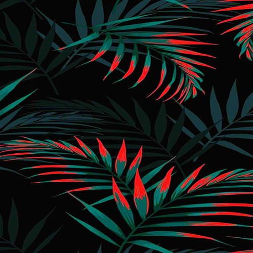 dark aesthetic leaves