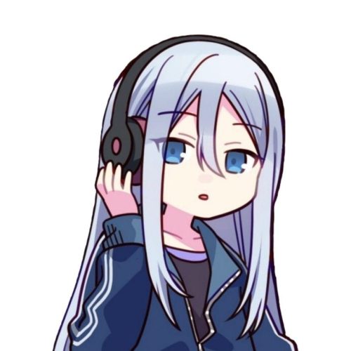 girl with headphones