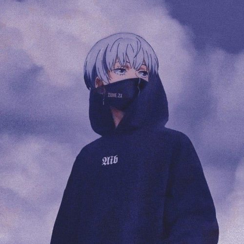 anime black dp boy in black wear