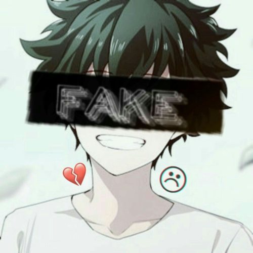 sad anime boy