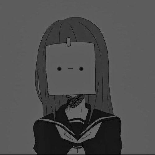 sad anime girl