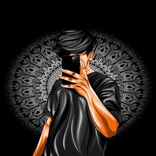 boy in black wear