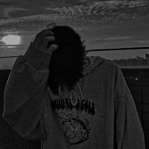 sad boy in the dark