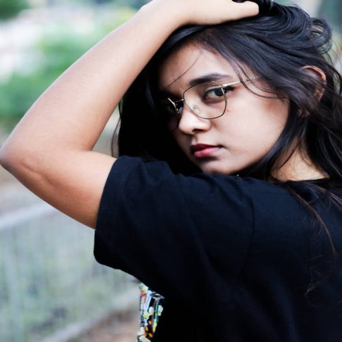 girl in angry mood