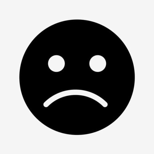 BLACK SAD EMOJI